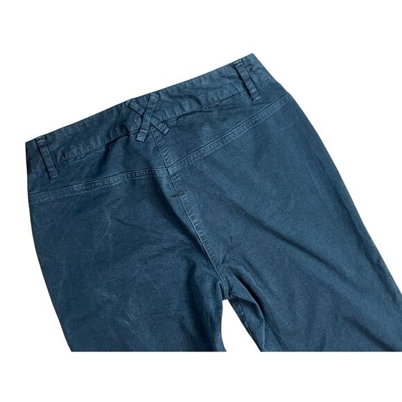 (5 for $25) Express Stretch Mid-Rise Cotton Capri Crop Pants in Black Size 3/4 - Picture 3 of 4